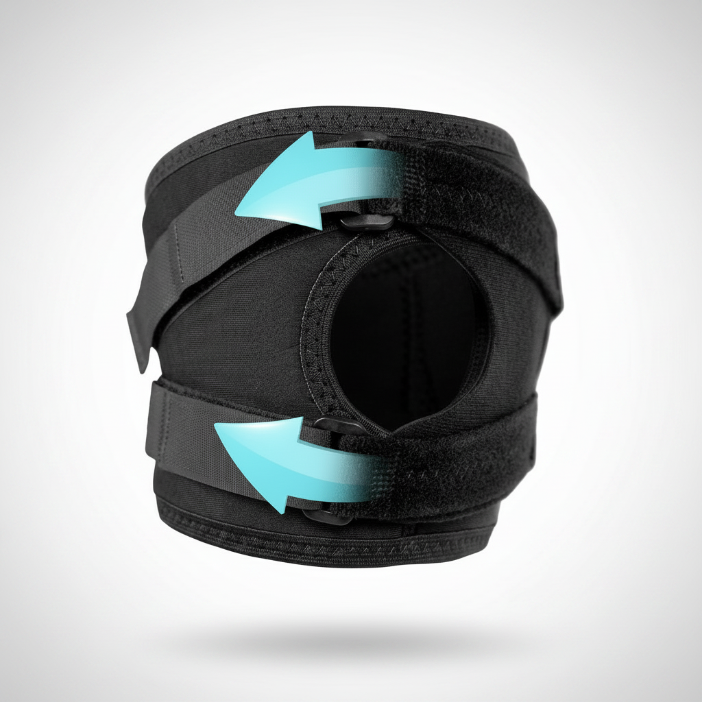 Adjustable knee support for men and women