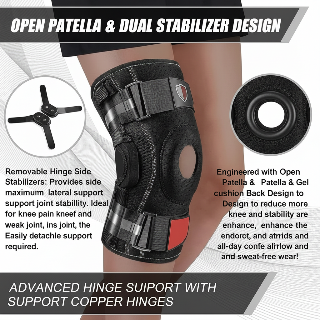Adjustable knee wrap for outdoor activities