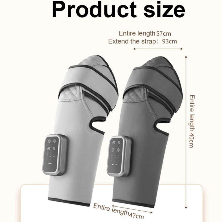 Adjustable knee massage wrap with flexible fastening strap