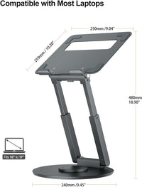 height adjustable laptop stand riser for desk ergonomic workspace