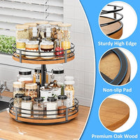 Adjustable rotating organizer for pantry storage