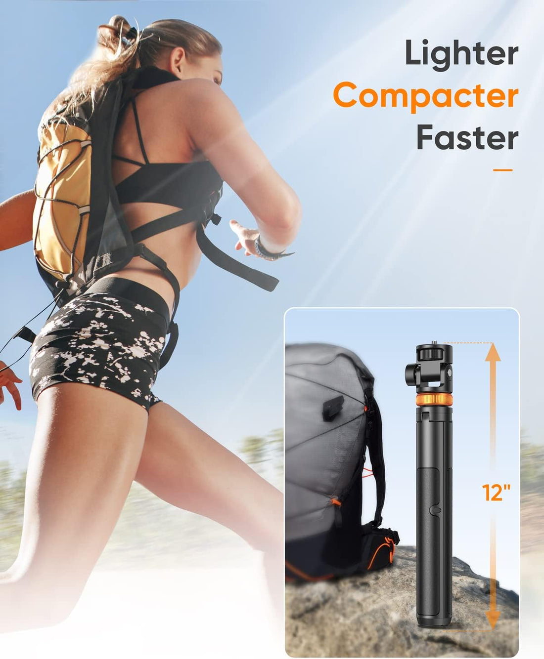 360 degree rotating adjustable phone holder tripod stand for stable video recording and streaming