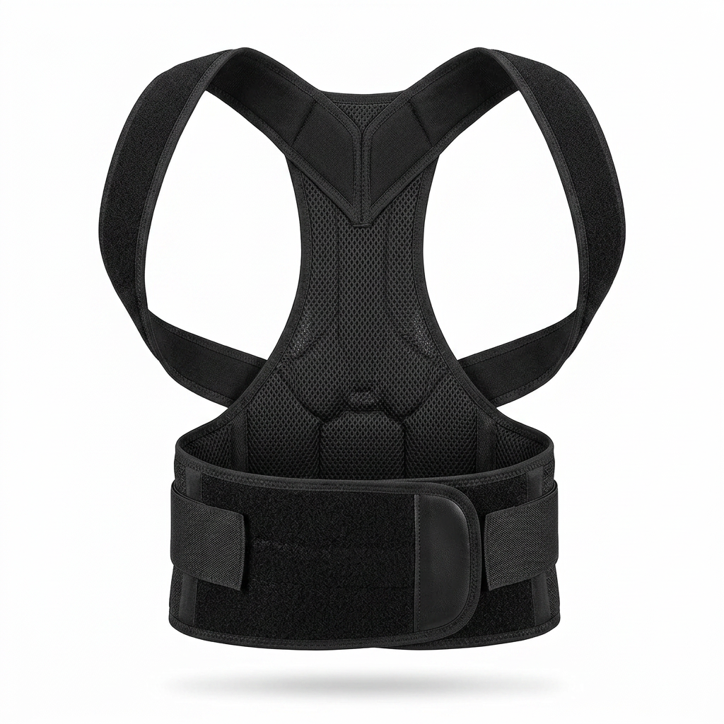 Front view of adjustable posture corrector for men and women