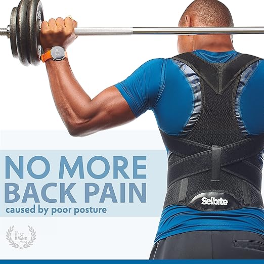 Adjustable straps of posture corrector back brace for personalized fit and pain relief