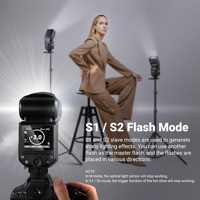 external flash adjustable power control settings manual mode