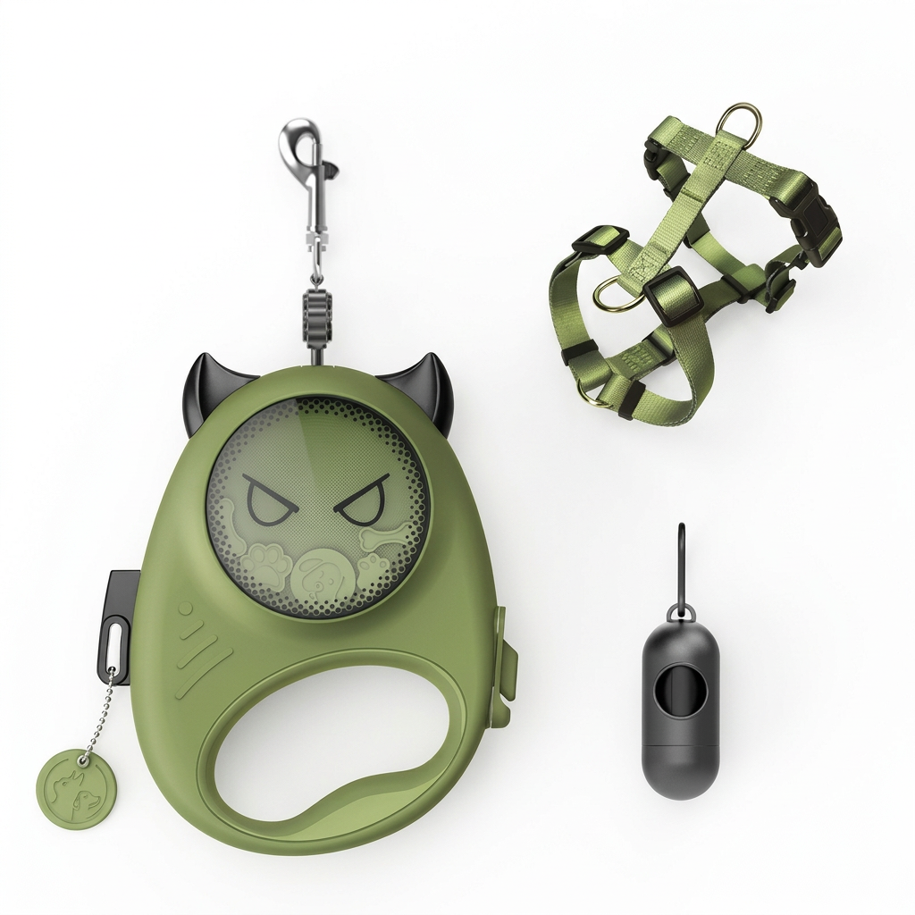 Adjustable retractable pet leash for flexible everyday walking