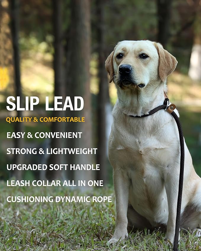 adjustable rope dog lead for outdoor walking