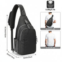 Reversible adjustable shoulder strap on crossbody bag