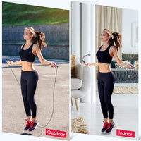 Adjustable skipping rope length for men women and kids