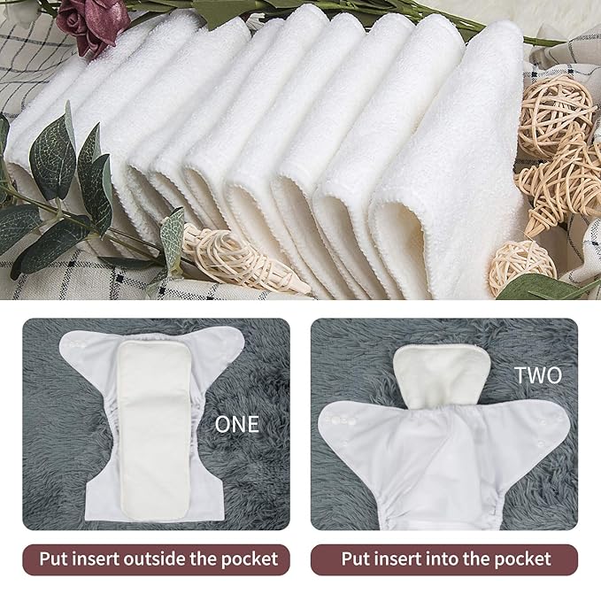 Close up of the adjustable snap buttons on a white cloth nappy cover