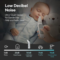 Electric baby nose cleaner with adjustable suction settings
