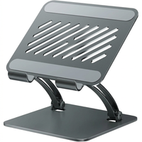 adjustable tablet holder stand dual rod aluminum desktop design