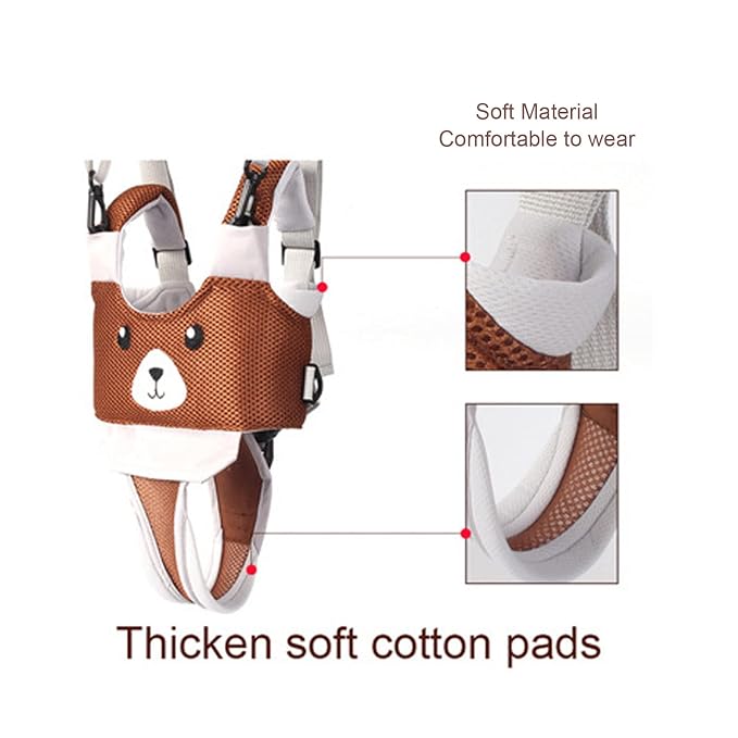 Adjustable toddler harness with secure fastening straps