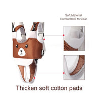 Adjustable toddler harness with secure fastening straps