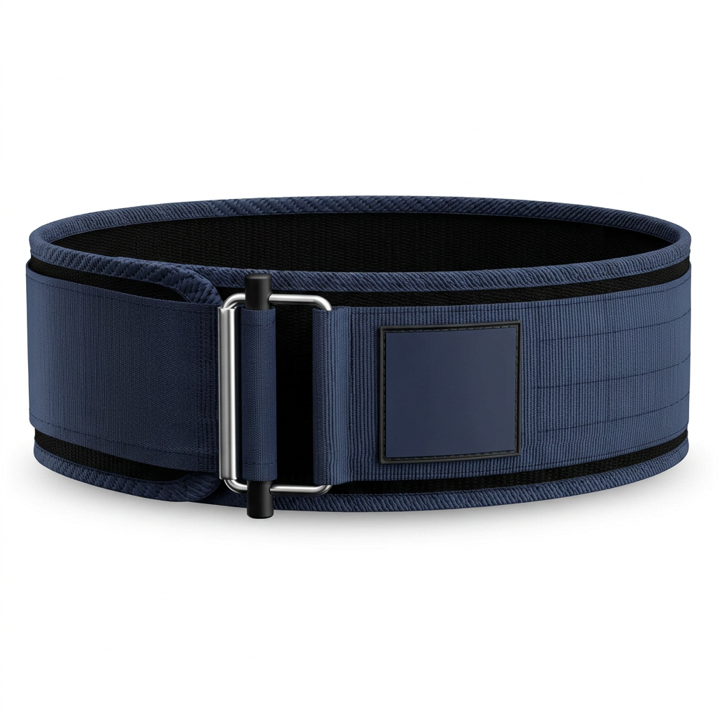 Adjustable training belt with self-locking buckle for gym use