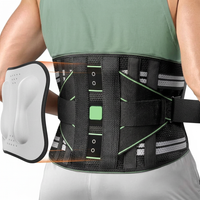Adjustable waist belt with 8 flexible stays and 3D back pad front view