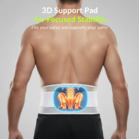 Adjustable waist belt with 8 flexible stays for added structure