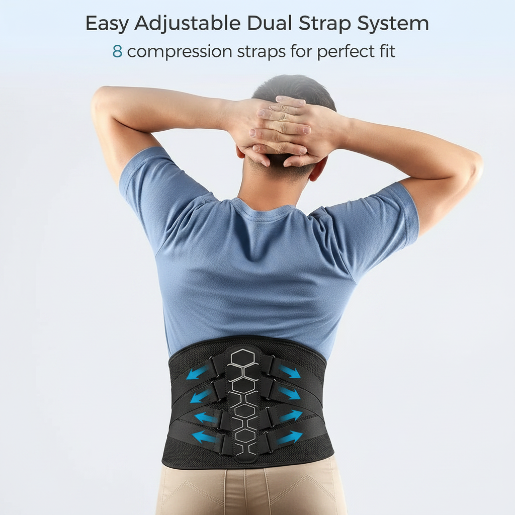 Adjustable waist belt with removable back pad for added comfort