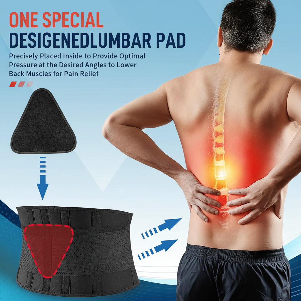 Adjustable waist support belt with comfortable fit