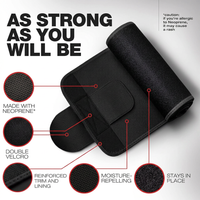 Adjustable waist trainer slimming wrap for stomach compression and exercise