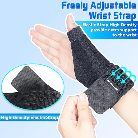 Adjustable wrist stabilizer for typing gaming and repetitive strain support