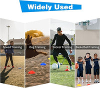 Agility marker cones for speed training drills and field practice