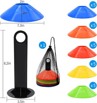 Agility soccer cones for football training drills and coaching