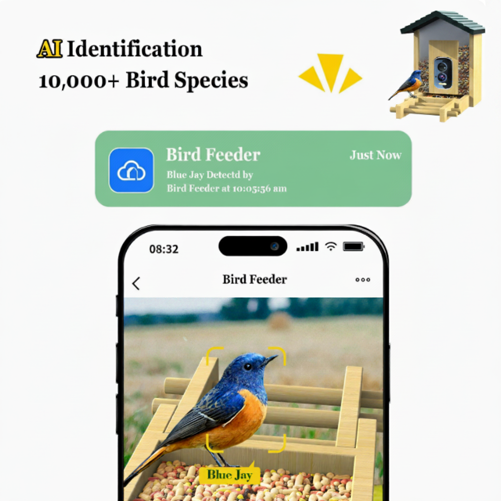 Smart Bird Feeder With Identification Feature Design