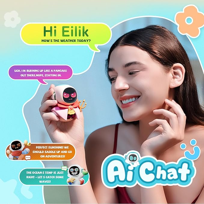 AI companion robot with interactive conversation features