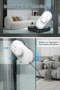 Smart AI path planning window cleaner robot