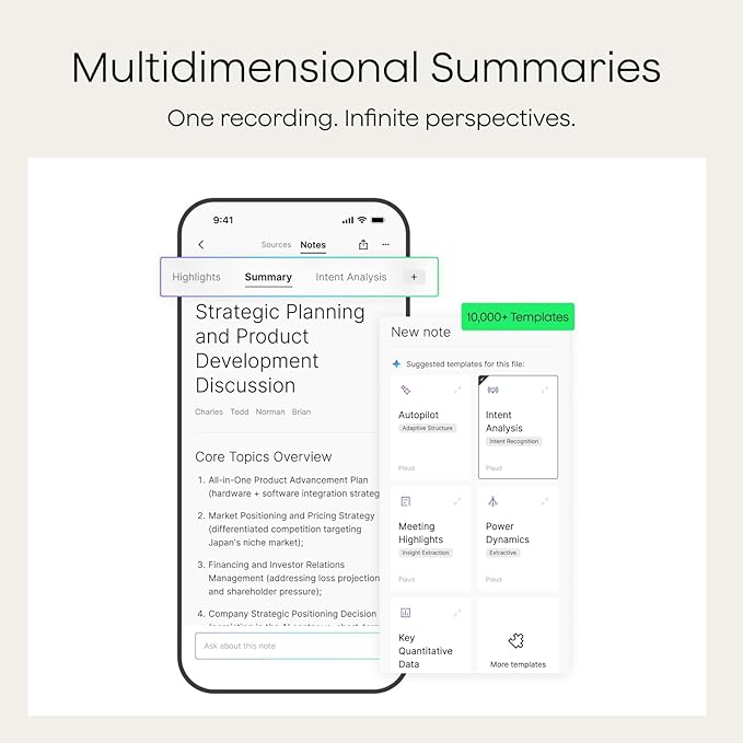 AI Transcription Voice Recorder With App Control