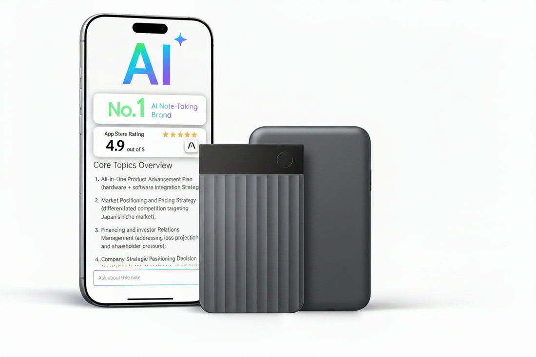 AI voice recorder with transcription support