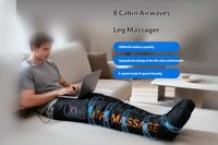 Full leg compression boots with multiple air chambers