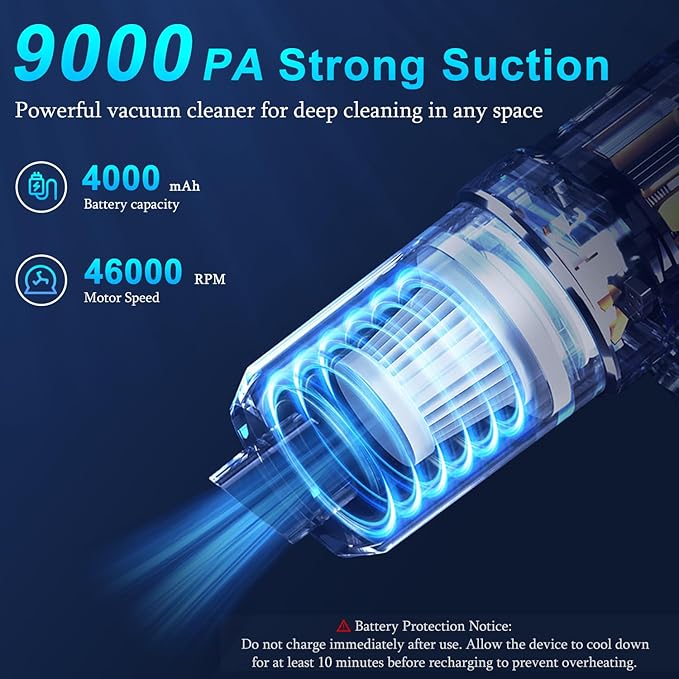 Vacuum Cleaner Air Duster Blowing Function