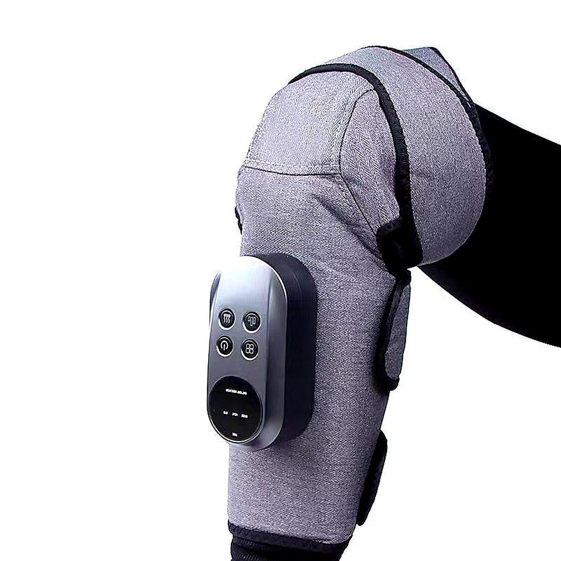 Air-pressure knee massager with adjustable warmth and vibration