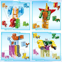 Alphabet robot toy for kids letter recognition activities