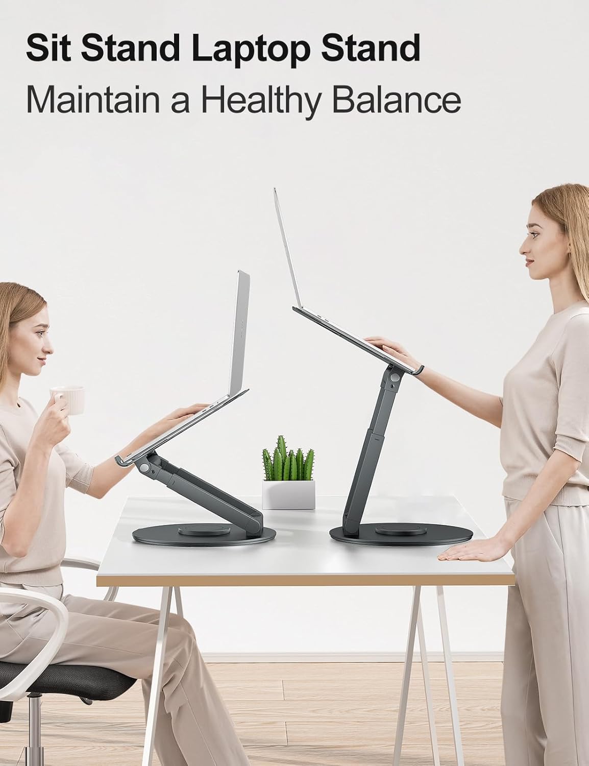 aluminum laptop stand portable foldable design for travel and office