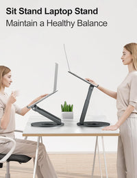 aluminum laptop stand portable foldable design for travel and office