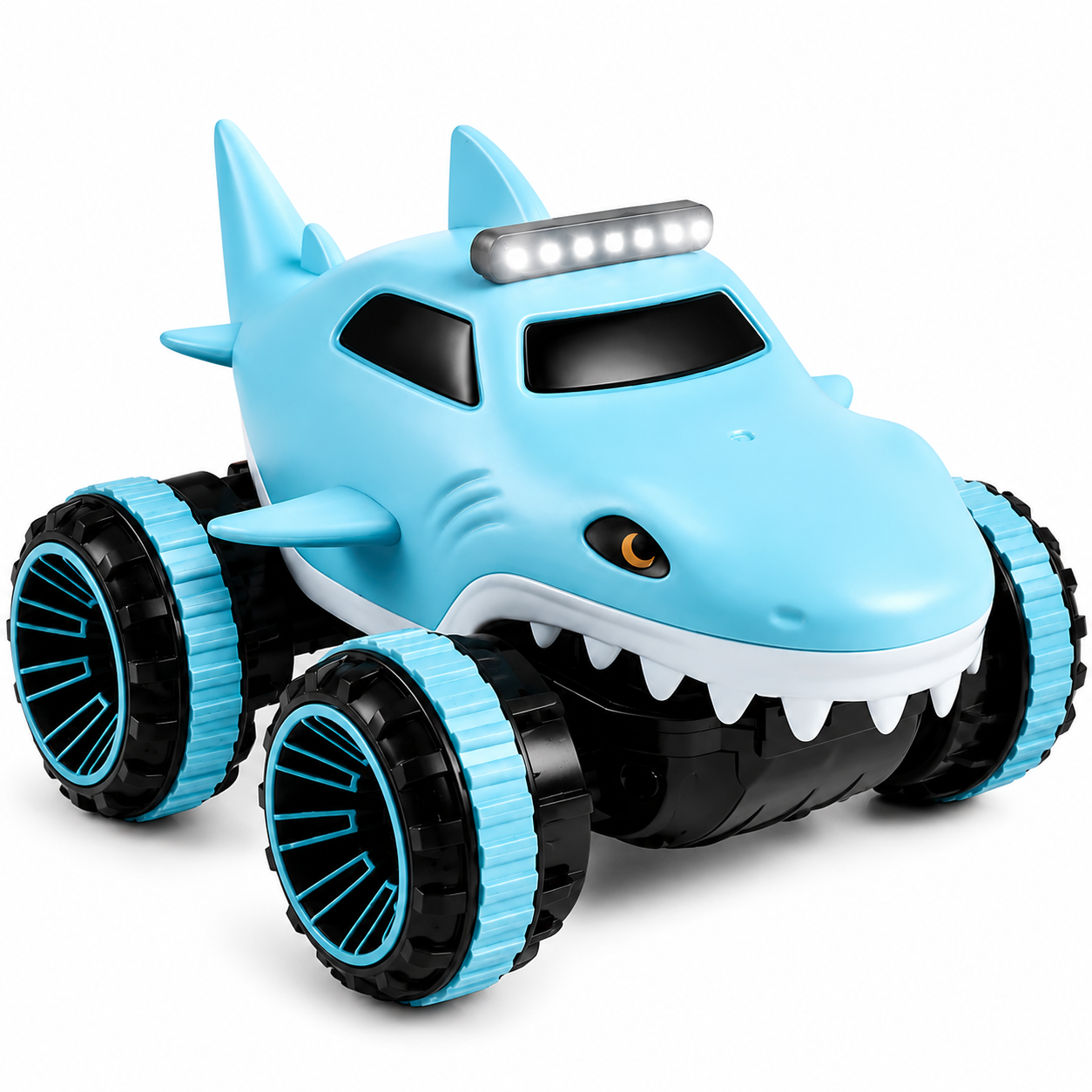 Amphibious 4WD RC car with rechargeable design