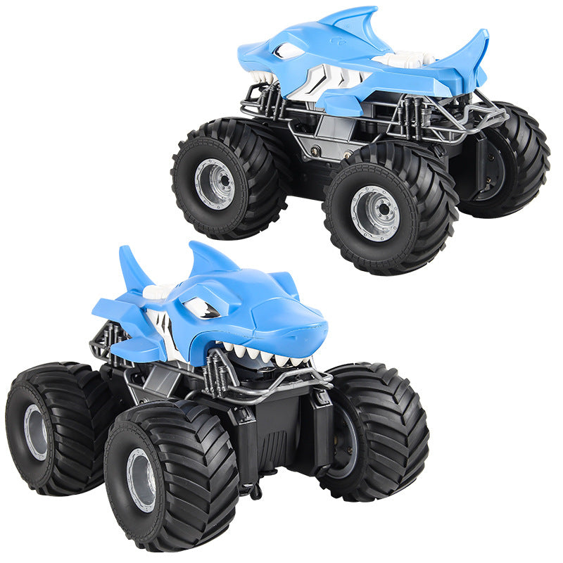 Amphibious dinosaur toy car for compatible land and water play