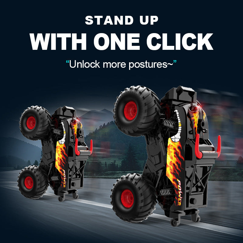 Amphibious RC car with large off-road style wheels