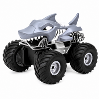 Amphibious RC stunt car with remote-controlled movement