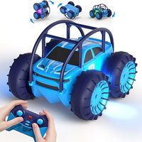 Amphibious remote control stunt car for kids