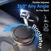ANDERY Car Phone Holder with 360° Adjustable Mount, Portrait and Landscape Mode for iPhone 17-12