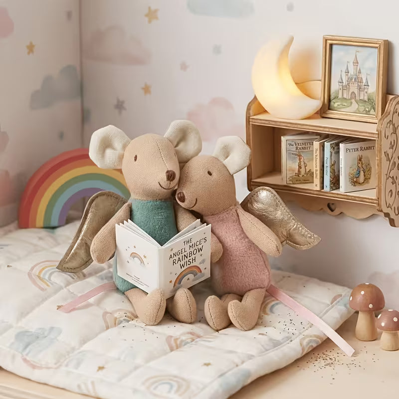 Angel wings mouse toy for kids and decoration