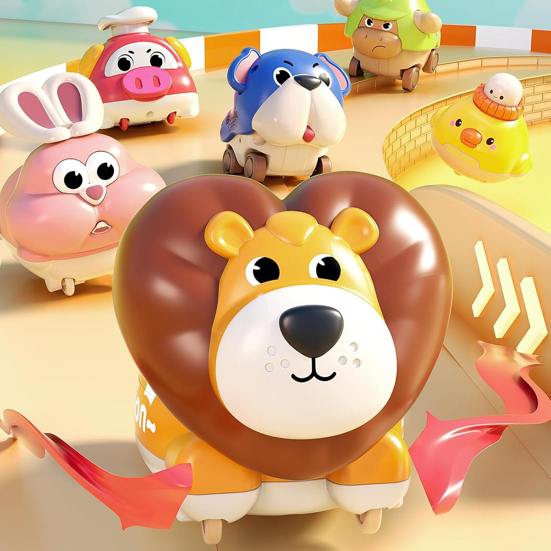 Animal car toy 1st birthday gift for boys and girls