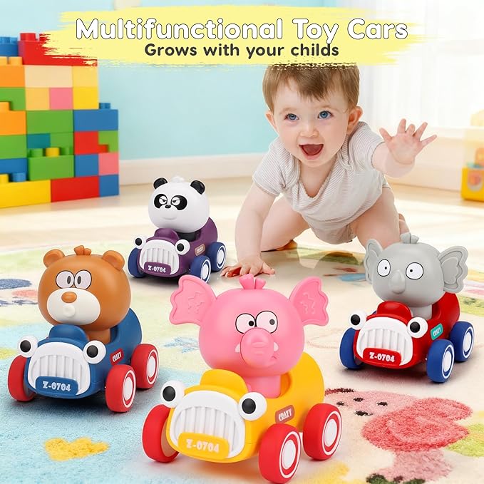 animal car toy birthday gift for 1 year old boys and girls