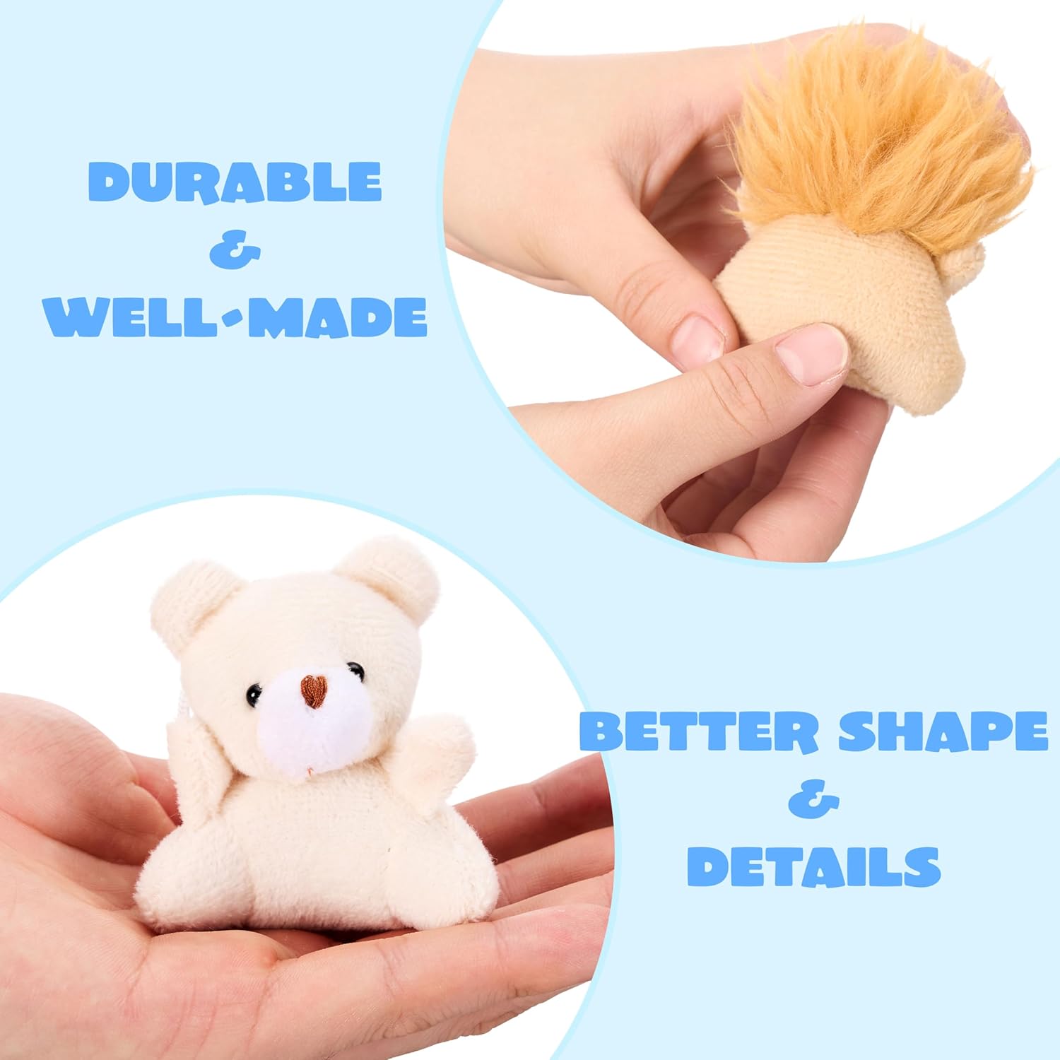 Animal keychains for kids, perfect for party favors and goodie bags