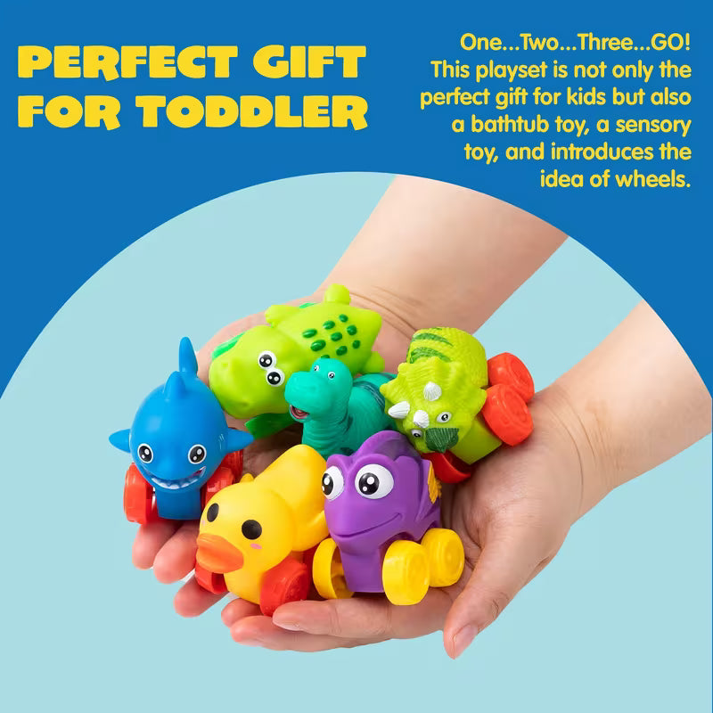 Animal vehicle toys for toddlers grasping and rolling play