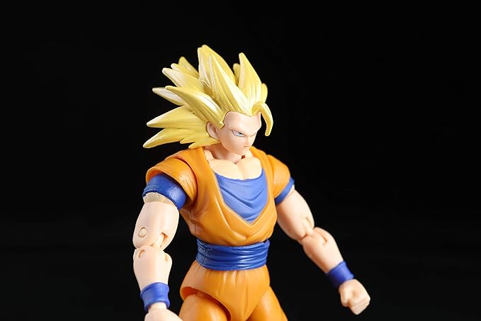 Anime warrior action figures set with movable parts for display and play